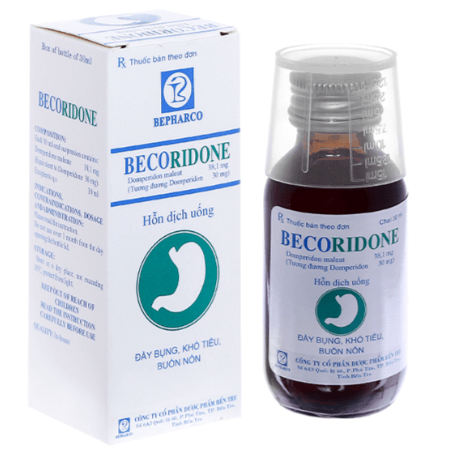 Hỗn dịch uống Becoridone trị triệu chứng nôn và buồn nôn chai 30ml